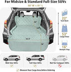 SUV Cargo Liner for Dogs - Water Resistant Trunk Cover for Midsize SUVs | Pet Cargo Cover with Bumper Flap Protector, Non-Slip Car Trunk Mat, Dog Car Seat Cover Prevents Scratches Pet Hair Mud Dirt - Image 2