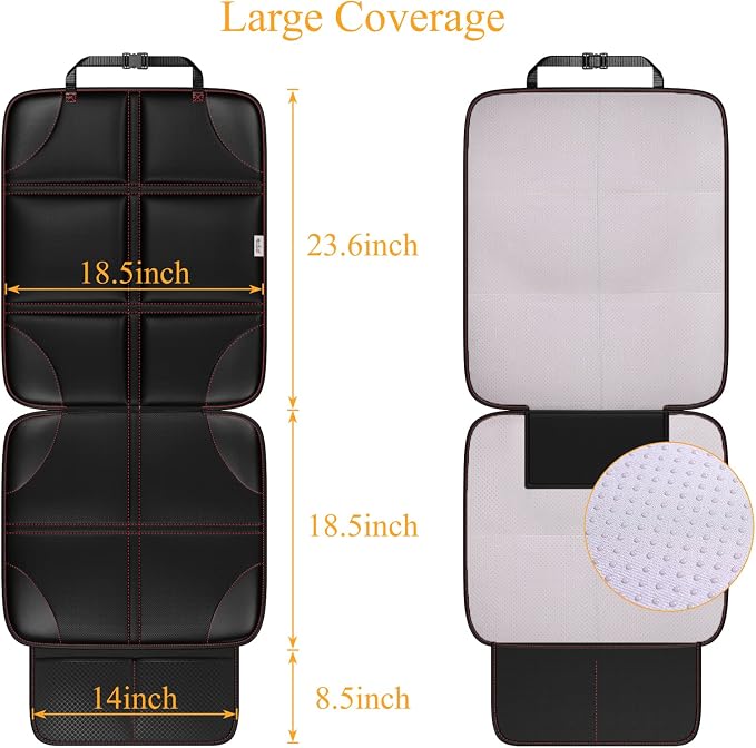 Meolsaek Car Seat Protector, Non-Slip Backing Will Not Leave Imprint | Waterproof Thicker Car Seat Cover for SUV, Sedan, Truck, Leather Car Seat Cushion - Image 2