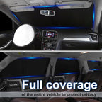 TINGLU Window Shades for Toyota Prius Hatchback 2010-2015 (Not for Prius C or Prius V) 10PCS Accessories Full Windows Rear Triangular Windshield Sun Shade Sun UV Rays Privacy Protection for Camping - Image 2