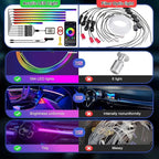 Acrylic Car Interior LED Lights, 6-in-1 Fiber Optic Ambient Lighting Kit | Wireless APP Control, 16 Million Colors, Music Sync and DIY Modes for Car Interior Decoration and Ambient Lighting - Image 7