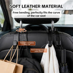 Car Seat Headrest Hooks for Purses and Bags, 4-Pack Heavy Duty Car Seat Hooks with Anti-Slip Pad, Universal Car Backseat Organizer Hanger Accessories for Grocery Bags (Black) - Image 2