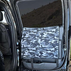 4Knines Heavy-Duty Car Door Protector for Dogs, Waterproof Large Camo | 24"W x 20"L; set of two door guards with top and bottom attachment points for secure fit; installs in 60 seconds. by 4Knines