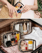 3 Pack Clear Makeup Bags for Women, TSA Approved Toiletry Bag Set for Travel Size Toiletries Carry on Travel Organizer Bags Waterproof Cosmetic Case Zipper Pouch Set Car Accessories Essentials - Image 10