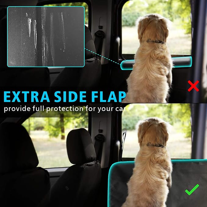 SUV Cargo Liner for Dogs - Trunk Cover with Bumper Flap Protector | Waterproof Pet Cargo Cover with Side Flaps, Dog Car Seat Cover with Non-Slip Mat, Prevents Scratches, Pet Hair, Mud, and Dirt - Image 2