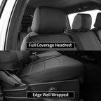 EKR F150 Seat Covers Custom Fit for (RegularCab) 2015-2020 Ford F150 XL/XLT & 2017-2022 F250/F350/F450 SuperDuty XL/XLT(First Row Only),Heavy-Duty Waterproof,Sweat &Dirt Resistant,Neoprene(Black) - Image 3