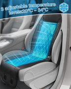 Liquid Cooling Car Seat Cover Cooling Seat Cushion with 3 Cooling Modes | 12V-24V Active Cooling Seat Cushion, Quiet Seat Cooler, for Car SUV Truck - Image 6