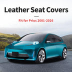 Fit for Prius Car Seat Covers Compatible with Toyota Prius 2001-2026 - Waterproof Breathable Leather Automotive Seat Cushions Protector,Airbag Compatible,Only 2 Front seat Covers(Redline) - Image 4