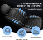 Car Seat Covers Fit for Nissan NV200 2016-2020 Front Set | Faux Leather Waterproof Automotive Seat Protectors,Compatible with Airbags,Easy to Install,2 Seats Black - Image 5
