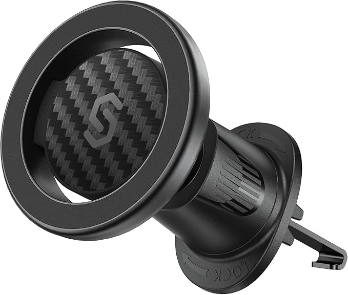 SYNCWIRE for MagSafe Car Mount, Flexible Rotation Magnetic Phone Holder for Car Vent, Hands Free Car Air Vent Phone Holder Clip Universal Compatible with iPhone 17 16 15 14 13 12 Pro Max Plus | 360° Rotation, Super Strong Magnets, Car Vent Phone Mount ... by SYNCWIRE
