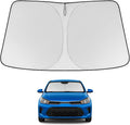 Proadsy Custom Fit 2018-2023 Kia Rio Windshield Sun Shade, Blocks Heat | 240T Heat Shield, Drops Temp 54°F, Blocks 99% UV, Prevents Dashboard Cracking, Summer Parking & Beach Trips, Easy Twist-Fold by Proadsy