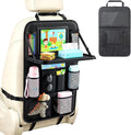 Car Backseat Organizer with Foldable Table Tray & Touchable Tablet Holder | Oxford Fabric,11 Large Capacity Storage Pockets.Kick Mat Protector for Family Road Trip Travel by Yoobao