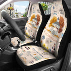 GENANY Bookish Coffee Car Seat Covers Set of 2, Horror Breathable Front Seat Covers for Truck Sedan SUV, Couple Car Accessories, Horror Gift for Women Men - Image 3