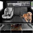 Car Seat Covers Fit for Toyota Tacoma 2024-2026 Double/Crew Cab,Black | Custom Faux Leather Full Set,Waterproof & Wear-Resistant Seat Cover,Fits Tacoma 4th Gen SR,SR5,TRD Sport,TRD Off-Road,Limited - Image 6