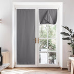 NICETOWN Blackout Roller Shades No Tools No Drill Cordless Door Blinds | Thermal Insulated UV Protection Privacy Window Shades for Bedroom, 36 W x 72 L, 1 Panel, Grey by NICETOWN