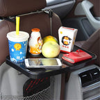 XINDELL Steering Wheel & Car Seat Tray - Universal Foldable Desk for Laptop, Food, Cup Holder - Portable Car Food Tray for Drivers, Kids, Road Trips - Fits All Vehicles - Image 3