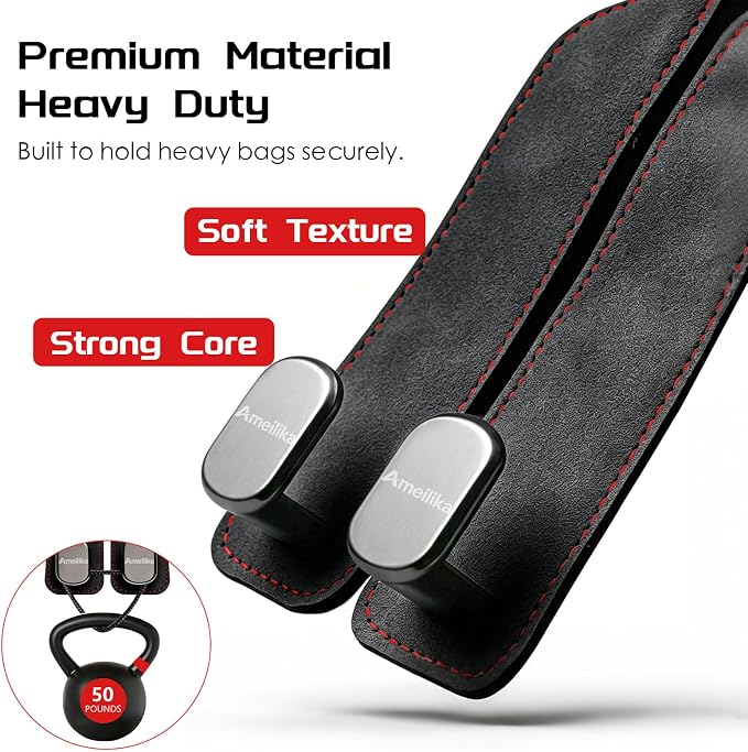 Car Headrest Hook, Grey, 2-Pack - Image 3