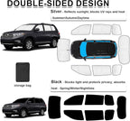 KMF 8pcs Thicken Car Sun Shades for Toyota Highlander 2008-2013 Accessories, Custom Fit Window Covers Sunshade for Windshield Side Rear, UV Block and Blackout Privacy for Car Camping Outdoor - Image 3
