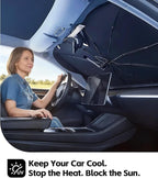 Windshield Sun Shade for Honda CRV 2017-2022 with 360° Rotating Shaft | Custom Fit Umbrella Sunshade for UV Blocking, Car Sun Visor Keeps Car Cool, Protects Interior & Easy Storage - Image 8