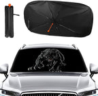 Aggressive Black Panther Car Windshield Sun Shade Foldable Umbrella Auto Sunshade for Car Truck SUV-Blocks Sun Visor Protector-Keeps Your Vehicle Cool - Image 2
