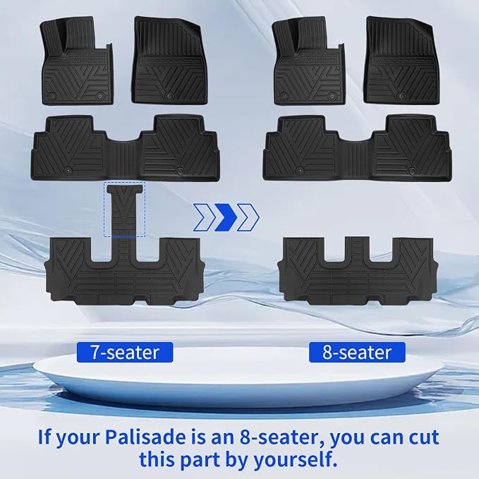 Rongtaod Floor Mats Set for 2020-2025 Hyundai Palisade - Image 3