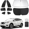 TINGLU Window Shades for Nissan Murano 2015-2024 Accessories Car Side Full Windows Rear Triangular Windshield Sun Shade Sun UV Rays & Privacy Protection for Camping,Napping,and Relaxing 8PCS by TINGLU