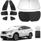 TINGLU Window Shades for Nissan Murano 2015-2024 Accessories Car Side Full Windows Rear Triangular Windshield Sun Shade Sun UV Rays & Privacy Protection for Camping,Napping,and Relaxing 8PCS by TINGLU