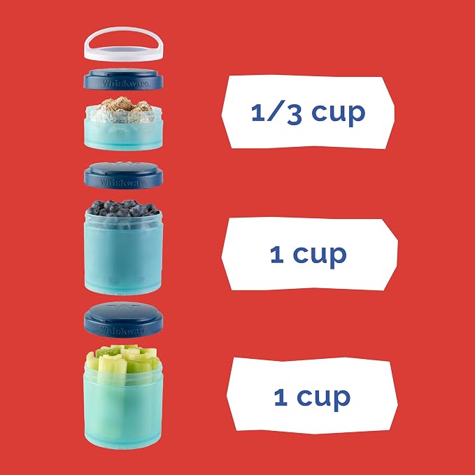 Whiskware Spider-Man Team Spidey Stackable Snack Containers for Babies, Kids, and Toddlers, 3 Stackable Snack Cups for School or Travel, Cupholder Friendly, Miles Morales - Image 4