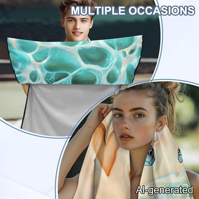 Sea Turtle Car Towel Seat Cover 1 Piece Breathable Car Seat Cover Protector Removable Automotive Accessories for SUV Vehicle Sedan Truck - Image 5