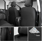CAR PASS Breatherable Air Mesh Car Seat Covers Full Set, 3D Foam Back Support Automotive Seat Covers, All Season Car Seat Cover Fit Automotive,SUV,Sedan,Van, Airbag Compatible (Black) - Image 4