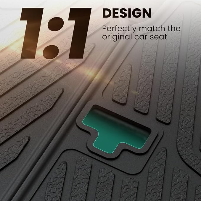 LASFIT Seat Back Mats for Jeep Gladiator JT 2020-2025 2026 | Rear Trunk Backrest Protectors, All Weather, TPE, Custom Fit Mats, Accessories, Black - Image 8