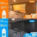 D-Lumina Rear Tailgate Window Sun Shade for 2015-2025 Fo-rd F150 F250 F350 Accessories, Window Sunshade Sun Visor Protector Block UV Rays Heat (Not for Sliding Window), Foldable 2 Layers 210T Material - Image 3