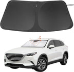Windshield Sun Shade for 2016-2026 Mazda CX-9 CX9 Accessories | Full covered, Foldable & Durable, Block UV Rays, Reduce Heat, Easy to install, Keep Car Cooler by LHFLIVE