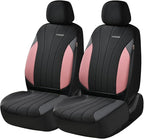 Coverado Automotive Seat Covers Front Seats, Luxury Car Seat Covers, Leather Seat Covers 2-Pack, Mesh Design, Pink Driver Seat Protectors, Universal Fit for SUVs, Trucks, Sedans - Image 6