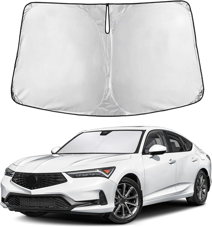 EcoNour Windshield Sunshade Compatible for Acura Integra 2023 2024 2025 | Sun Visor for Front Windshield & Window Sun Shade Cover, UV Heat Blocker & Protector, Car Accessories by EcoNour