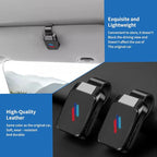 1 Pack Car Sunglass Holder Fits for BMW X3 X5 X7 X1 iX X6 X2 X4 | for BMW 4 3 5 7 2 8 Series Z4 XM, Car Visor Glasses Holder Durable Sunglass Holder Clip Car Interior Accessories (Black) - Image 4