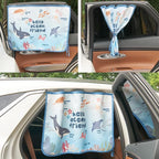 Magnetic Car Sun Shade Curtain for Side Window – Sun Blocker and UV Protector for Baby, Kids, and Pets – Universal Fit with Built-in Magnets for Steel-Framed Door (Magnet-New Ocean Friends) - Image 9