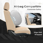 Coverado Car Seat Covers, Front Covers for Cars, Car Seat Cover Front Seats, Automotive Seat Cover, Waterproof, Leather Car Seat Cushion, Universal Interior Covers Seat Protectors for Most Cars - Image 3
