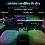 HMYC Car Interior Ambient Lights,18 in 1 128 Colorful LED Acrylic Fiber Optic Strip,Universal Multiple Modes Decoration Atmosphere with Music Sync Rhythm,APP Control,RGB Neon Lighting for All Cars - Image 6