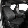 EKR F150 Seat Covers Custom Fit for (RegularCab) 2015-2020 Ford F150 XL/XLT & 2017-2022 F250/F350/F450 XL/XLT(First Row Only),Heavy Duty Waterproof Protection for Work Trucks,Faux Leather(Black) by EKR