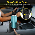 Cup Holder Expander (Adjustable Holder & Base, Auto-Fit Hold, One Button Open), Car Cup Holder Expander for Yeti, Hydro Flask, Nalgene, Owala, Bottles in 2.6"- 4.8" (Black, 2 Pack) - Image 5
