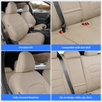 Custom Seat Covers for 2025 Subaru Forester,Rear w/Armrest,Faux Leather | Full Set Suv Seat Cushion,Easy Installation,Factory Look,Waterproof Car Seat Protector (Beige) - Image 7