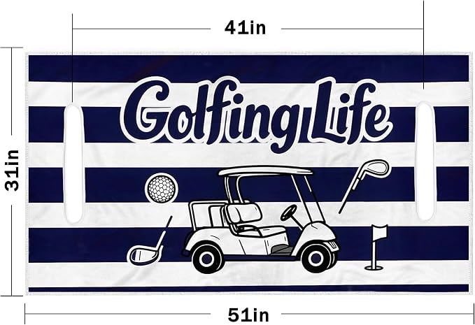 ENYORSE Golf Cart Seat Covers, Tropical Floral Seat Towel Blanket, Soft Breathable Microfiber, Keeps Seats Cool & Comfortable, 51”x31”, Fits 2 & 4 Passenger EZGO, Yamaha,Club Car Carts - Image 4