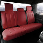 Coverland Custom SUV Car Seat Covers for 2015-2019 Subaru Outback | Premium Waterproof Faux Leather Non-Slip Memory Foam Airbag Compatible Custom Fit Interior Protector [Rear Seat-Wine Red] by Coverland