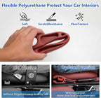 Car Seat Gap Filler Organizer 2Pack,Car Accessories Side Plug,Red | 2 in1 Drop Stop Seat Side Guard with Safety Hammer & Storage Slot,Interior Blocker Strip Universal Fit for Car SUV Truck - Image 7