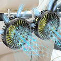 Car Backseat Fans for Backseat Kids, Usb Car Headrest Fan for Car Back Seat | (No Battery) by HUENLYELCarFan