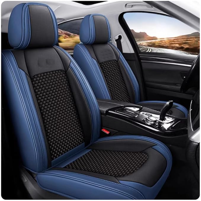 for car seat Covers Non-Slip （E.g, for Tesl,for Mercedes-Benz,for BMW,for Audi, for Ford, for Honda, for Nissan,for Toyota,for Chevrolet,for Jeep.. (Black Blue A+) - Image 7