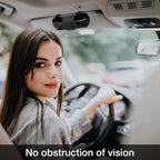 KINIVA Sunglasses Holder for Car Visor PU Leather Glasses Case with Clips for Car Visor Automotive Interior Visor Accessories Apply to All Car Models (Black) - Image 3
