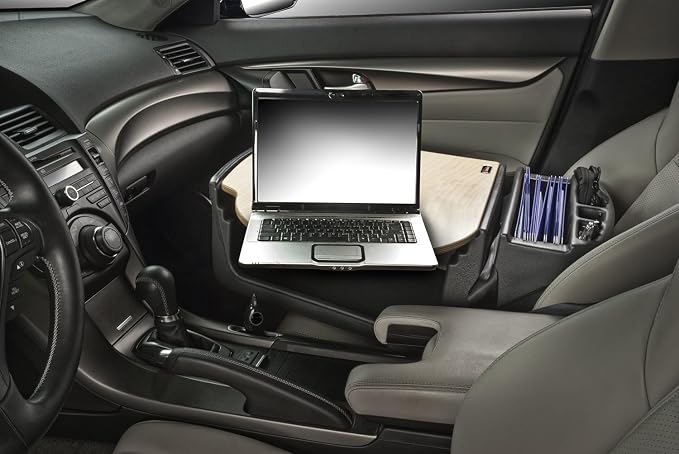 AutoExec Roadmaster Car Desk for Your Vehicle Workstation and Mobile Office, Natural Birch - Image 4