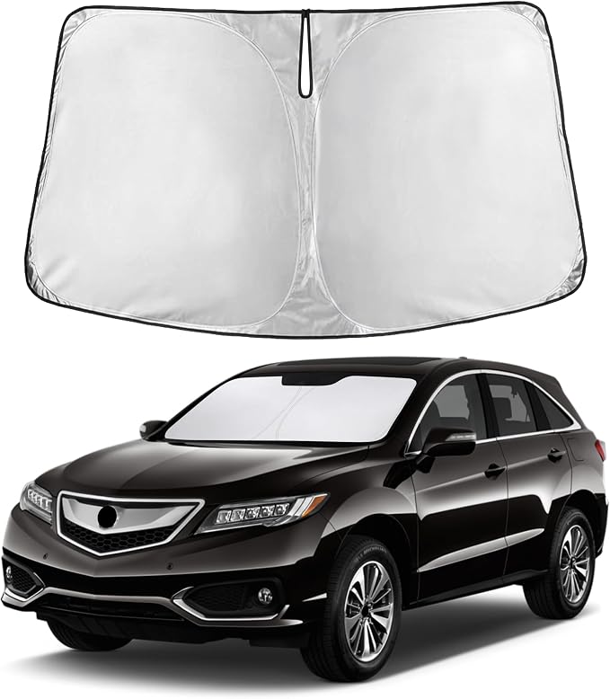 EcoNour Windshield Sunshade Compatible for Acura RDX 2013-2016 2017 2018 | Sun Visor for Front Windshield & Window Sun Shade Cover, UV Heat Blocker & Protector, Car Accessories by EcoNour
