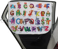 Car Window Shades for Side Windows Baby and Kids,Car Back Window Sun Shade Covers,Strong Magnetic Sunshades Curtains for Truck,27.5" x 19.5" (Animal Alphabet) by LoyaGour